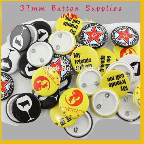 37mm 100 Sets Soft Rubber Fridge Supply Materials for l Badge Button Maker