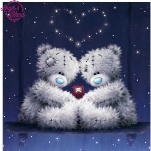 5D Diy Diamond Painting Cross Stitch Doll bear cartoon Diamond Mosaic Home Decor Square Rhinestone Diamond Embroidery