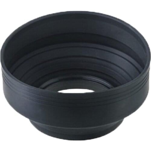 67mm 67 Rubber 3in1 3-stage Collapsible Lens Hood for Canon Nikon wholesale