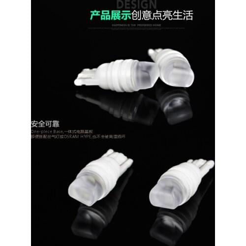 AKD Car Styling LED T10 bulbs DRL 192 168 194 W5W 2825 158 Xenon Car LED width light License Plate Light bulbs Trunk ceramics