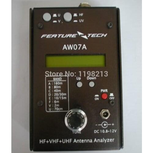 AW07A HF VHF UHF 160M Impedance SWR Antenna Analyzer for HAM Radio Hobbists DIY Walkie Talkie Two Way Radios