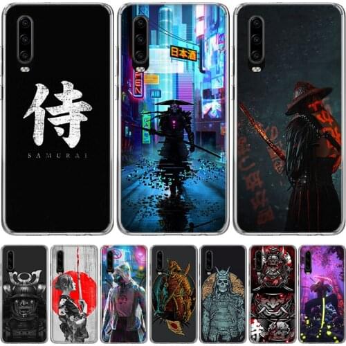 Samurai Japanese Art Phone Case for Huawei P30 P40 P20 P10 Mate 20 10 30 Lite Pro P Smart Z Plus + Art Luxury Cover Coque