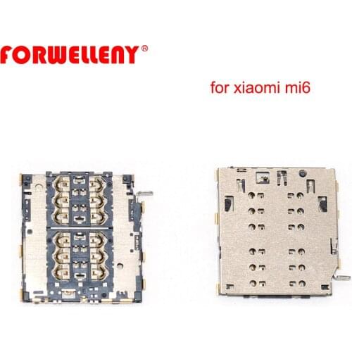 For xiaomi mi6 mi 6 Sim Card Reader Holder Pins Tray Slot Part