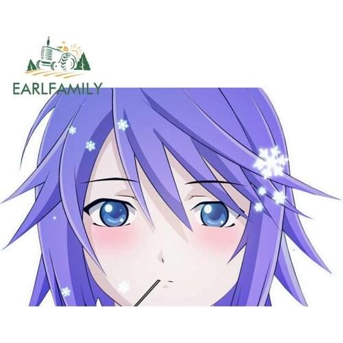 EARLFAMILY 13cm x 8.3cm For Sister Princess Car Stickers Window Decal Refrigerator Occlusion Scratch Waterproof Sunscreen