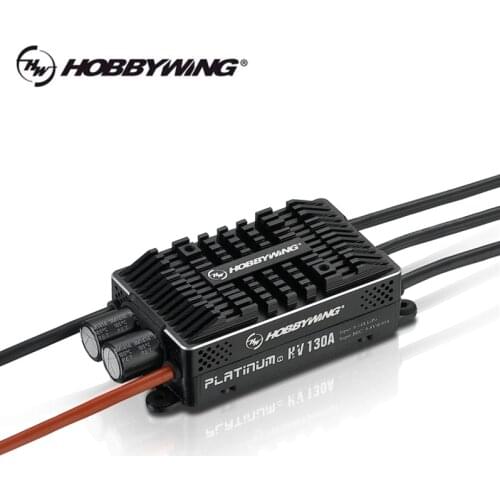Hobbywing Platinum HV 130A V4 BEC 5-8V@10A Platinum HV 130A OPTO V4 NO BEC for 550-600L Class Helicopter/90-140 Class Airplane