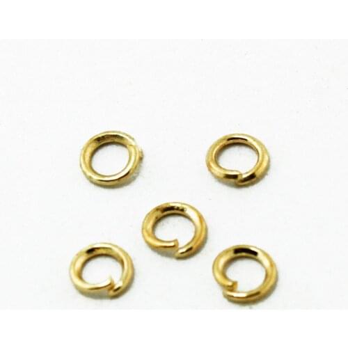 Hot Fashion Approx 1100pcs/lot Metal Open Jump rings KC Gold 0.5*3mm Single Loops Jump Rings FQA015-20