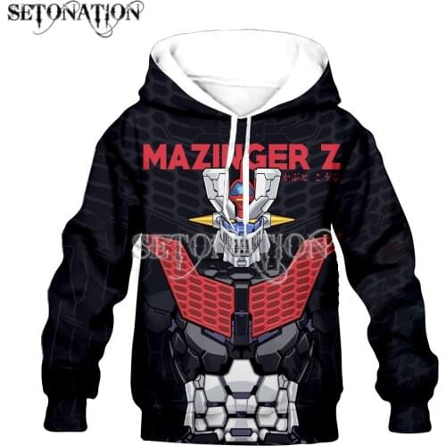 Mazinger z KID 3D print boys/girls Flannelet thickening type Children zipper coat Sweatshirt/Hooded//family clothing design