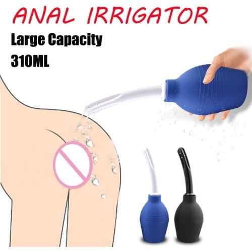 Bulb Design Large Capacity Enema Syringe Douche Cleaner Anal Vagina Rectal Enema Colon Irrigation Cleaning Enema Device Sex Toys