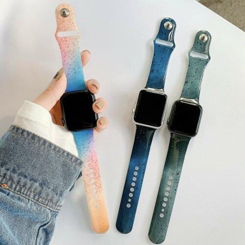 Fashion Water Drops Sport Bracelet Band Strap for Apple Watch Series 6 5 4 3 2 1 SE