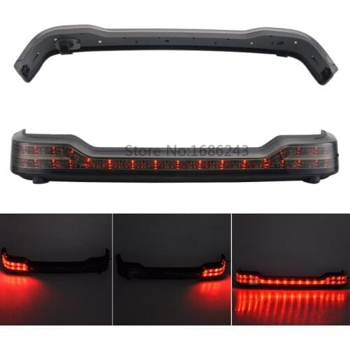 Moto Tour Pack Trunk Travel Pak Luggage Wrap LED Brake Turn Signal Light Lamp Taillight Case For Harley FLHTK FLHTKL FLTRU FLTRK