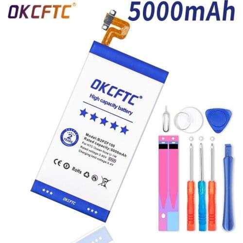 OKCFTC 5000mAh B2PZF100 Battery For HTC Ocean Note U-1w U Ultra U-1u
