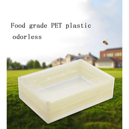 500g PET Plastic Nest Honey Box Bee Hive Box Honey Cassette Transparent Beekeeping Tools Safety and High Quality for Bee Honey
