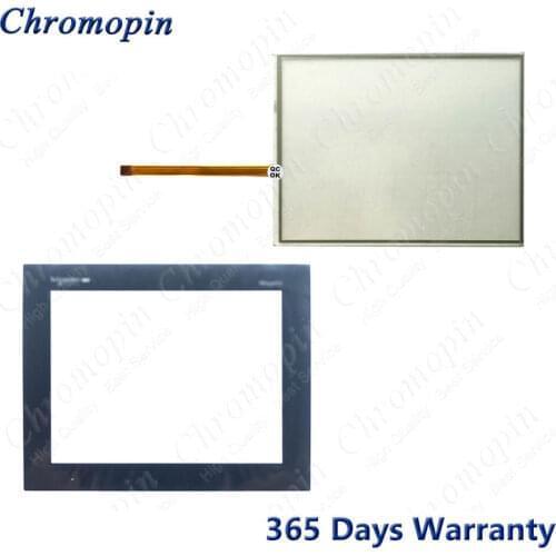 HMIGTO5310 Touch Screen Panel Glass Digitizer for Schneider HMIGTO5310 HMIGT05310 Touchpad with Overlay Protective Film