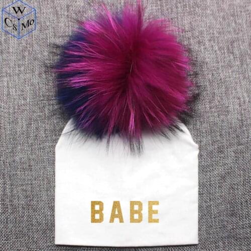 Newborn Cotton 0-3months Baby Hat Props With PomPom Parent-Child Clothes Kids Boy Girl Winter Baby Infant Cap Beanie Toddler Hat