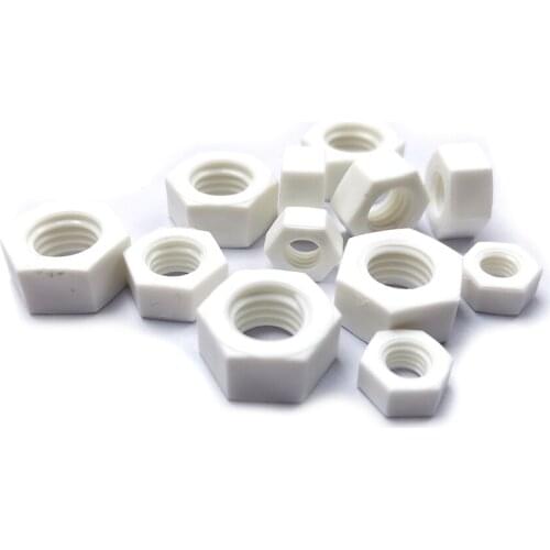 M3-M24 PP Hexagon Nuts ,Polypropylene Plastic Hex Nut,F011