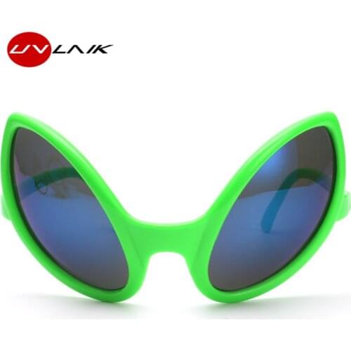 UVLAIK Funny Alien Eyes Sunglasses Men Costume Mask Novelty Glasses Women Party Supplies Decoration Gift Photobooth Props