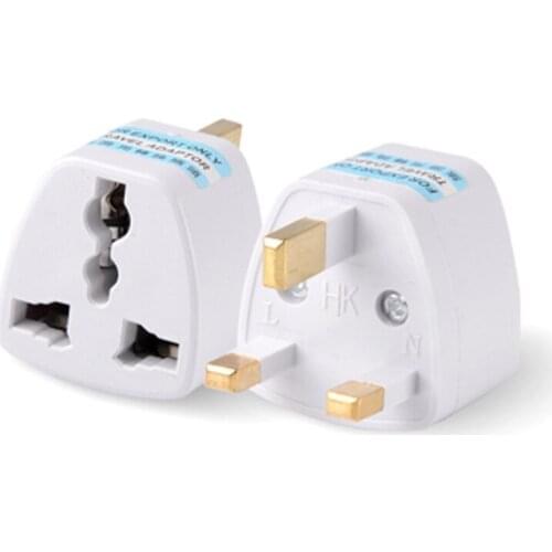 Universal US/EU/AU to UK travel Wall power outlet AC plug adapter converter