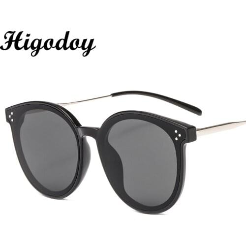 Higodoy Retro Round Oversized Sunglasses Women Vintage Metal Mens Sun Glasses Sexy Women Fashion 2019 Gafas De Sol Oculos