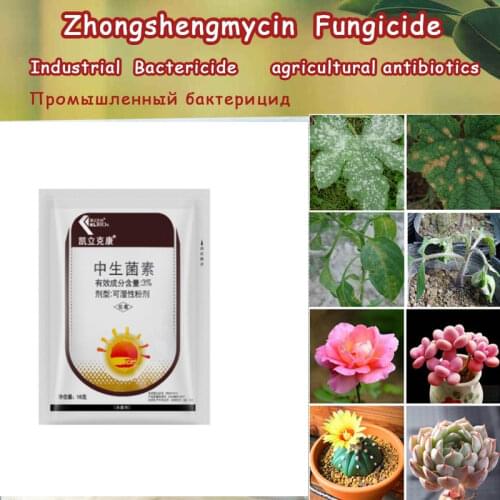 Zhongshengmycin Effectively Treats Angular Leaf Spot and Bacterial Wilt Disease Prevention and Insect Protection Garden 18g