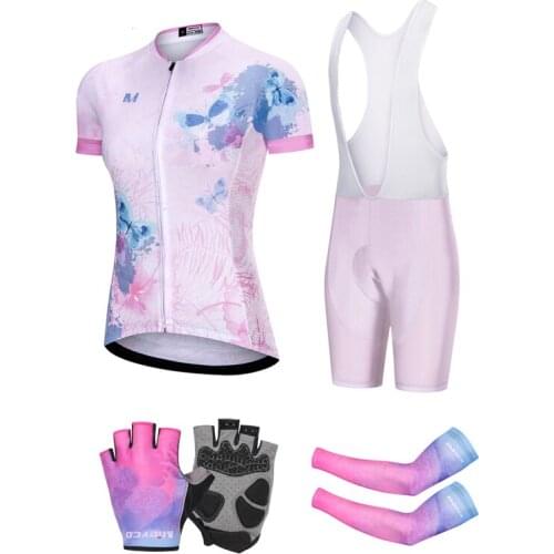 2021 Mtb Cycling Clothing Sets Womens Cycling Short Jersey Skinsuit BMX Bike Racing Sportswear Athletic Wear BMX Uniform Kits