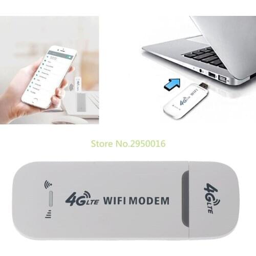 4G LTE USB Modem Network Adapter With WiFi Hotspot SIM Card 4G Wireless Mini Router For Win XP Vista 7/10 Mac 10.4 IOS New C26