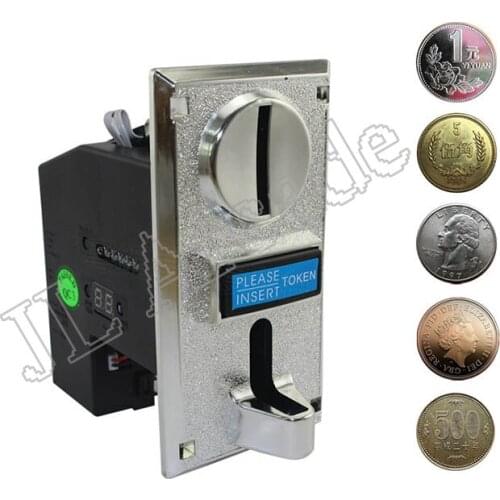5 pcs Multi Coin Acceptor Electronic Roll Down Coin Acceptor Selector Mechanism Vending Machine Arcade Game Ticket