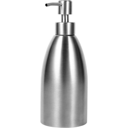 500ML Stainless steel soap dispenser shampoo box soap container mounted detergent bottle cover for kitchen sink bathroom fauce