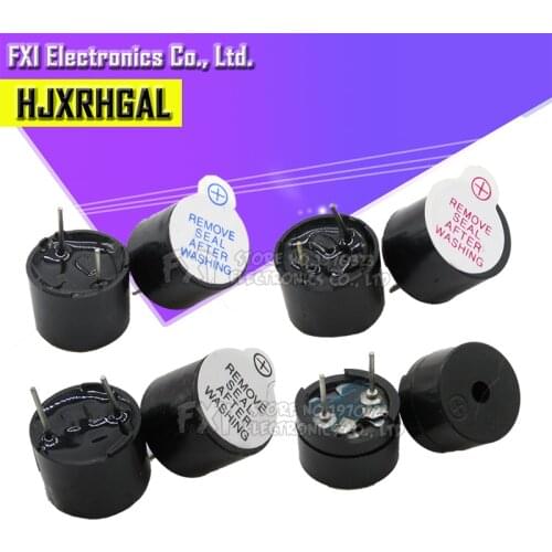 10pcs New Arrival 10pcs 3v 5v 12v Active Buzzer Magnetic Long Continous Beep Tone 12*9.5mm