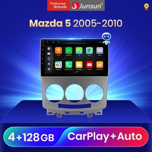 Junsun V3 Pro Qualcomm Voice Control Android 10 Car Radio Multimedia Player For Mazda 5 2005-2010 CarPlay Auto 2Din