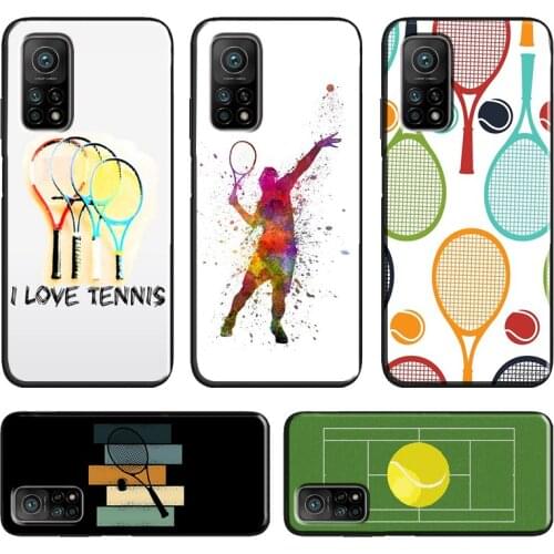Tennis Racket Tennis Ball For Xiaomi Mi 10T Pro 9T 10 9 Mi Note 10 Lite Mi 11 Case For POCO X3 M3 F2 Pro Cover
