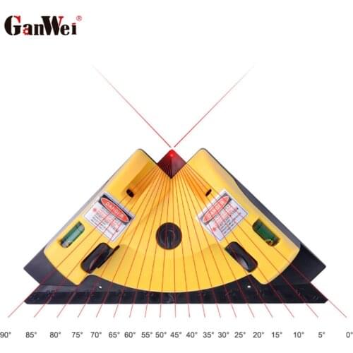 GanWei Right Angle 90 Degree Square Laser Level Tool Laser Level Ruler Woodworking Mason Professional Renovate Measurement Tool