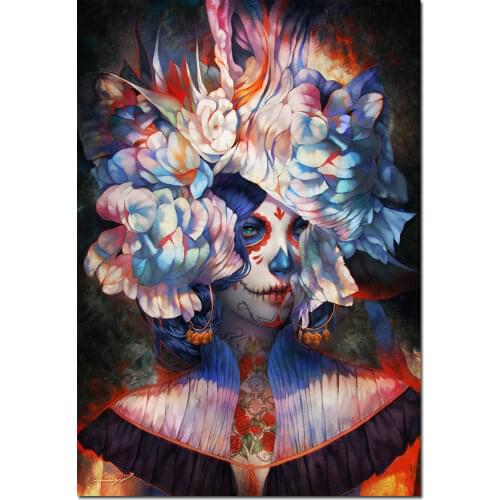 5d Diy Diamond Painting Fantasy abstraction Graffiti Woman Full Square/round Mosaic Embroidery Girl Face Amazing Home Decor