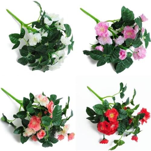 Artificial Plant Flower Silk Brunch Plastic Wedding Decor Wedding Mariage Room Table Living Room Decor Plants Home Decor