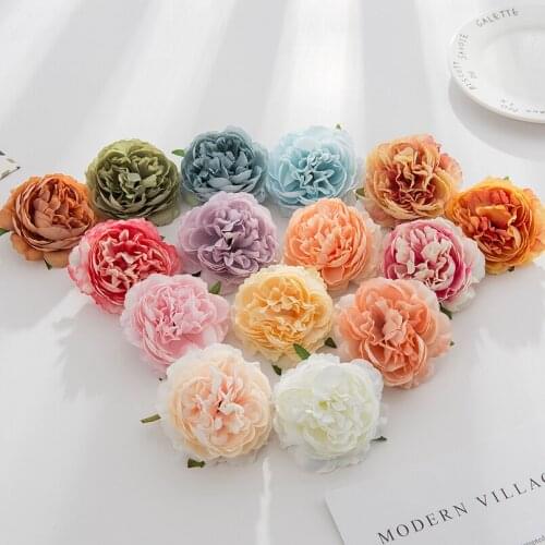 100PCS Artificial Roses Christmas Decoration for Home Wedding Bridal Accessories Clearance Garland Wholesale Fake Flowers