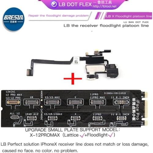 Luban JCID Ear Earpiece floodlight Flex for JC all-iPhone X XR XS receiver inductive FPC 11pro Max sensor repair face ID cable