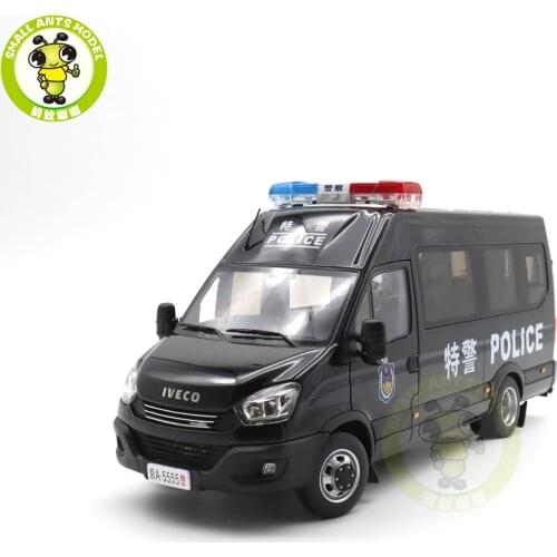 1/24 Iveco Commercial Van SWAT Vehicle Diecast Model Car Bus Toys Gifts