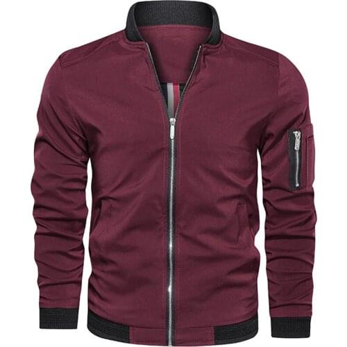 Spring Autumn Jacket Men 2020 Mens Bomber Jacket Casual Streetwear Mens Jackets and Coats Windbreaker Simple British Style Coat