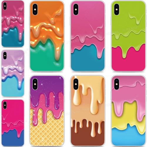 Soft Silicone Melting Ice Cream Cover For Oukitel C23 C22 C21 C19 C18 K6000 C17 C16 C15 C13 Pro K9 U20 Plus Y4800 Phone Case