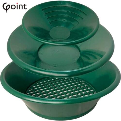 New Plastic Gold Pan Set Nugget Mining Pan，For Sand Gold Mining，Manual Wash Gold Panning Equipmen，Gold Sieve Tray，WashGold Basin