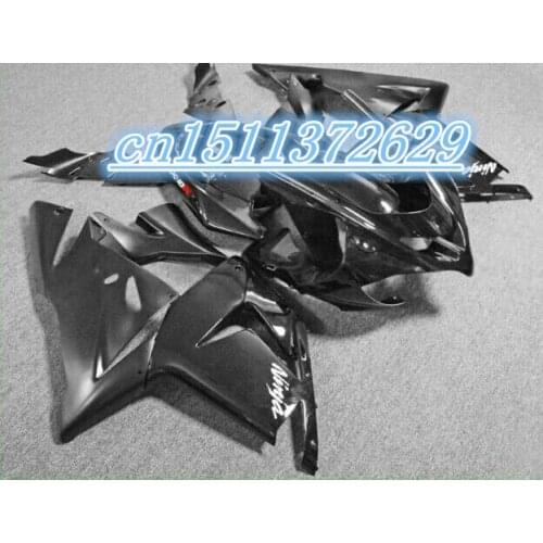 ABS all black Fairings FOR KAWASAKI NINJA ZX10R 04-05 ZX 10R 04 05 ZX-10R 10 R 2004 2005 fairing kits