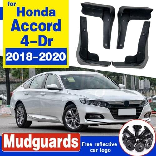 OE Styled Set Molded Car Mud Flaps For Honda Accord 2018-2020 4-Dr Sedan Mudflaps Splash Guards Mud Flap Mudguards Accessories