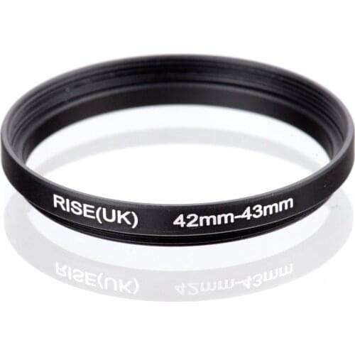 Original RISE(UK) 42mm-43mm 42-43mm 42 to 43 Step Up Ring Filter Adapter black