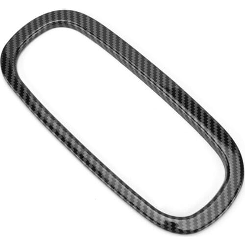CD Panel Air Conditioning Button Cover Trims Replacement for Smart Fortwo/Forfour 453 2015 2016 2017 2018-2021Carbon Fiber