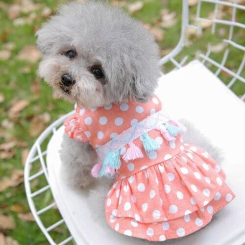 Hawaiian Style Dog Dress Small Dogs Dresses Summer Pets Dogs Clothing For Dogs Costume Princess Cat Dresses For Dog Yorkshire