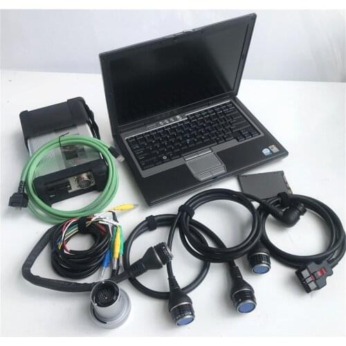 Full Chip MB star C5 with newest software 2020.12 more access in SSD for car Diagnostic Tool MB SD Connect 4 + used laptop D630