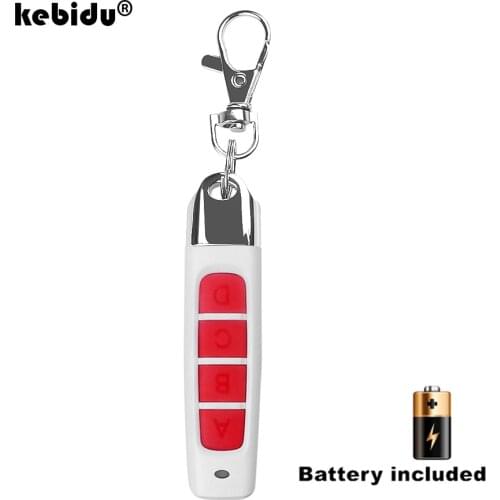 Kebidu Clone Remote Control 433MHZ Wireless Transmitter Garage Gate Electric Door Copy 4 Buttons Controller Anti-theft Lock Key