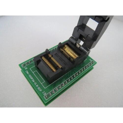 Clamshell IC51-0362-736 SSOP36/DIP spacing 0.8mm IC Burning seat Adapter testing seat Test Socket test bench in stock free ship