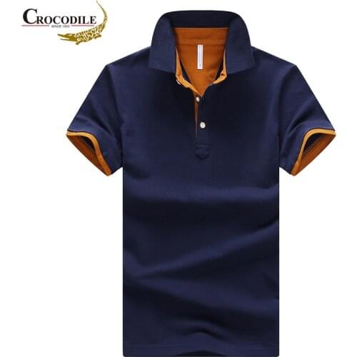 Casual Breathable Solid Color Business Shirts Man Polo Shirts Mens Casual Cotton Polo shirt Men Short Sleeve polo men Slim Tops