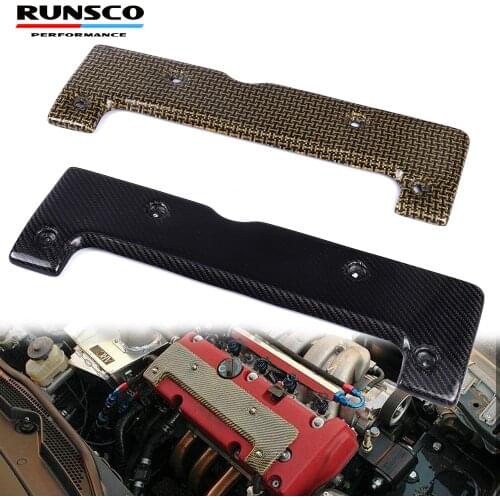 Real Carbon Fiber Spark Plug Cover For Honda K20 & K24 Engine Acura RSX TSX Type R DC5 EP3