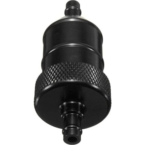 UNIVERSAL 6MM 1/4" MOTORCYCLE MOTORBIKE SCOOTER QUAD PIT BIKE CNC FUEL FILTER -Black